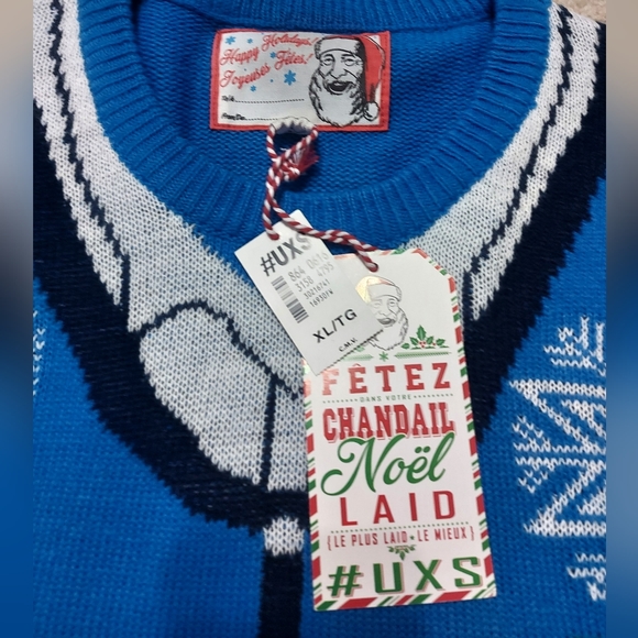 "Ugly" Christmas Sweater Blue - Picture 2 of 2